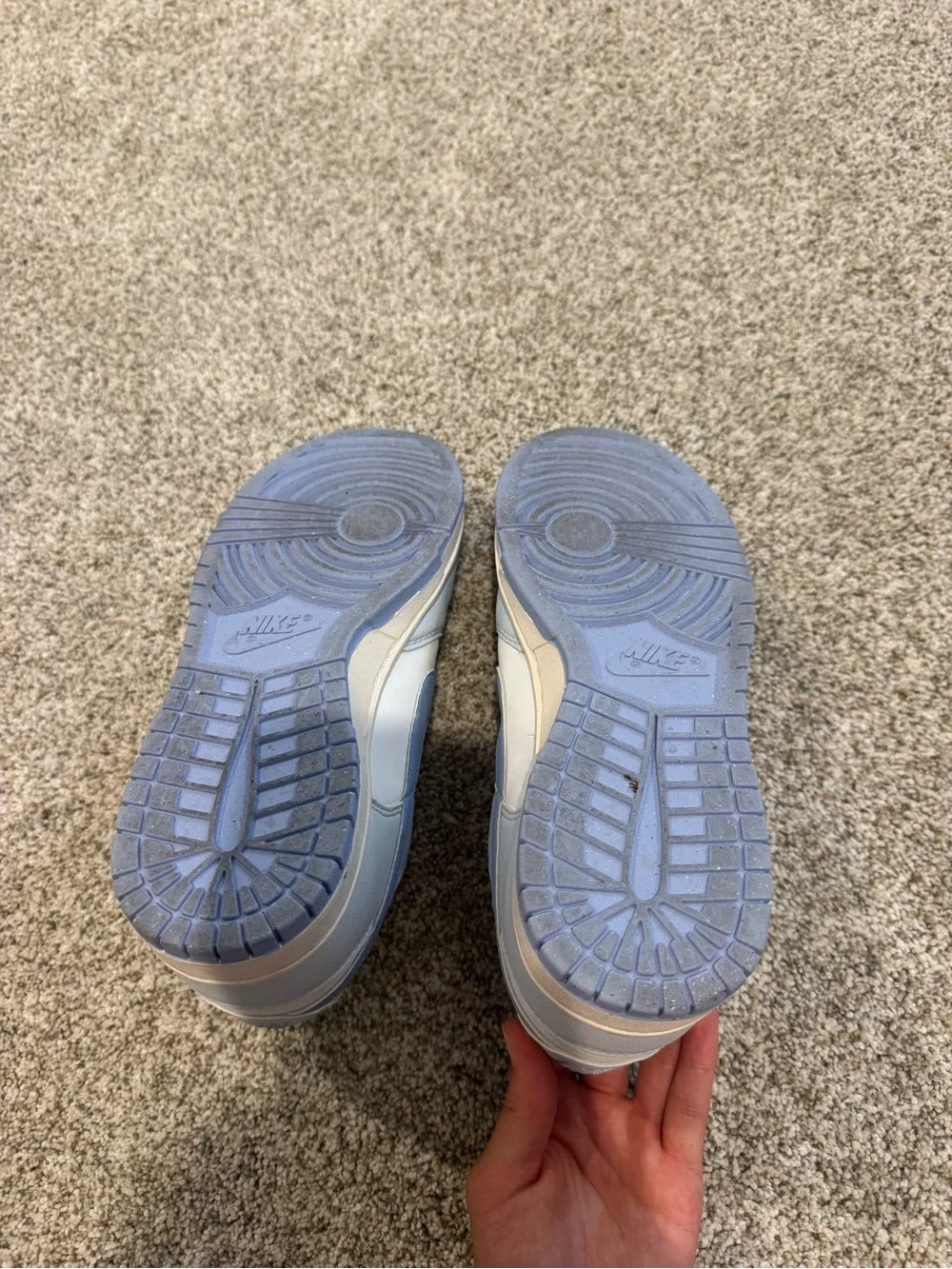 Nike dunk low next nature blue tint (worn twice)
